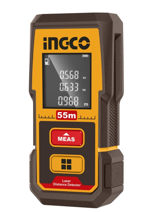 INGCO - Metro Laser 55m HLDD0508 | ±2mm | 8 Funzioni | Classe 2 | Doppio Blister