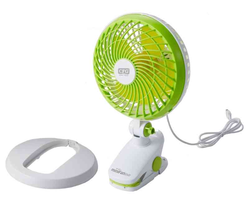 Ventilatore portatile con clip e base - Mini Fan usb