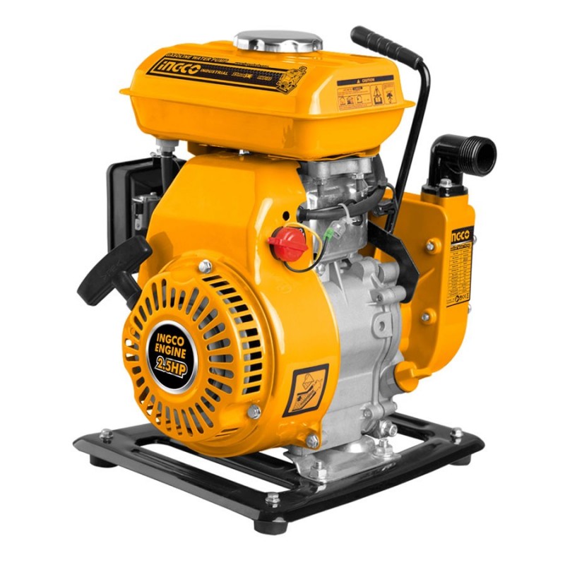 INGCO Motopompa a scoppio benzina 2,5HP raccordi da 1''