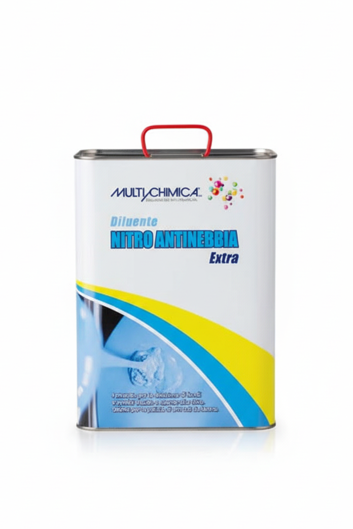 Multichimica Diluente Nitro Antinebbia Extra tanica 5 litri sfondo bianco