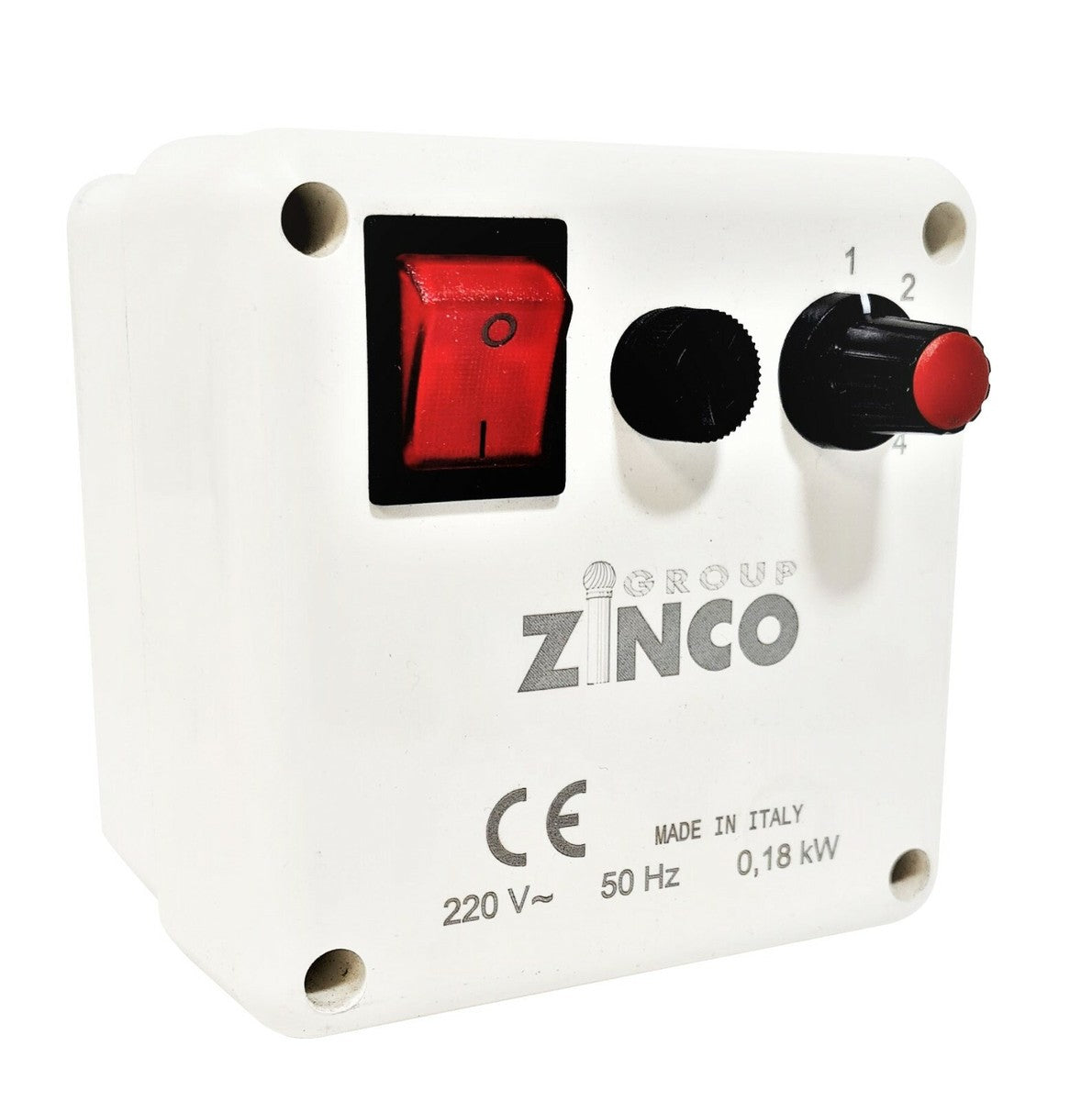 ZINCO GROUP Aspiratore Elettrico Art. 10.E | 1000mc/h | Multivelocità | Base Quadra | Centralina Inclusa