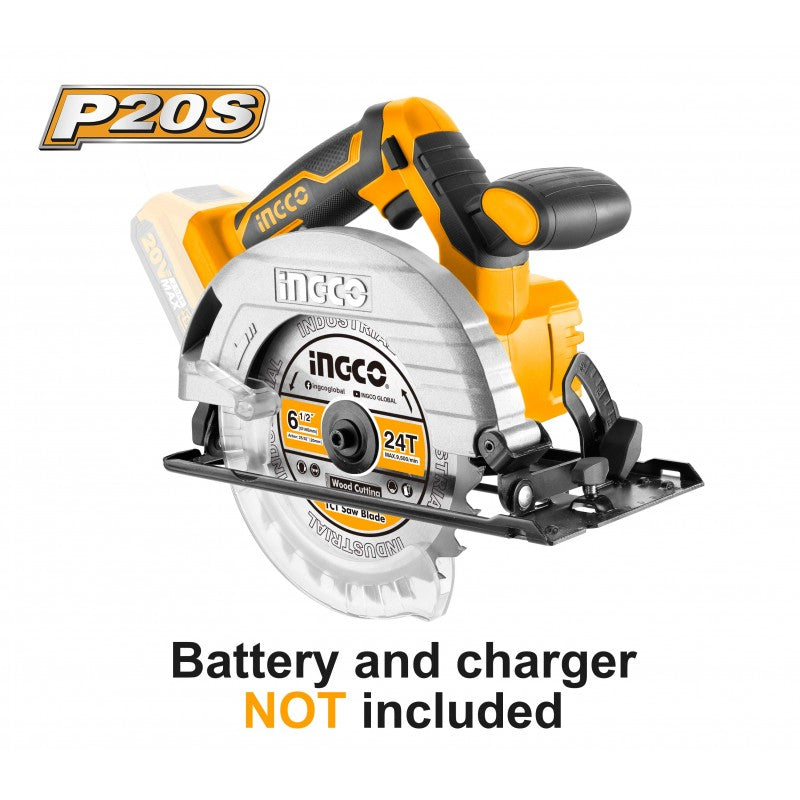 INGCO Sega circolare 20V D. 165mm nuda ( solo corpo )