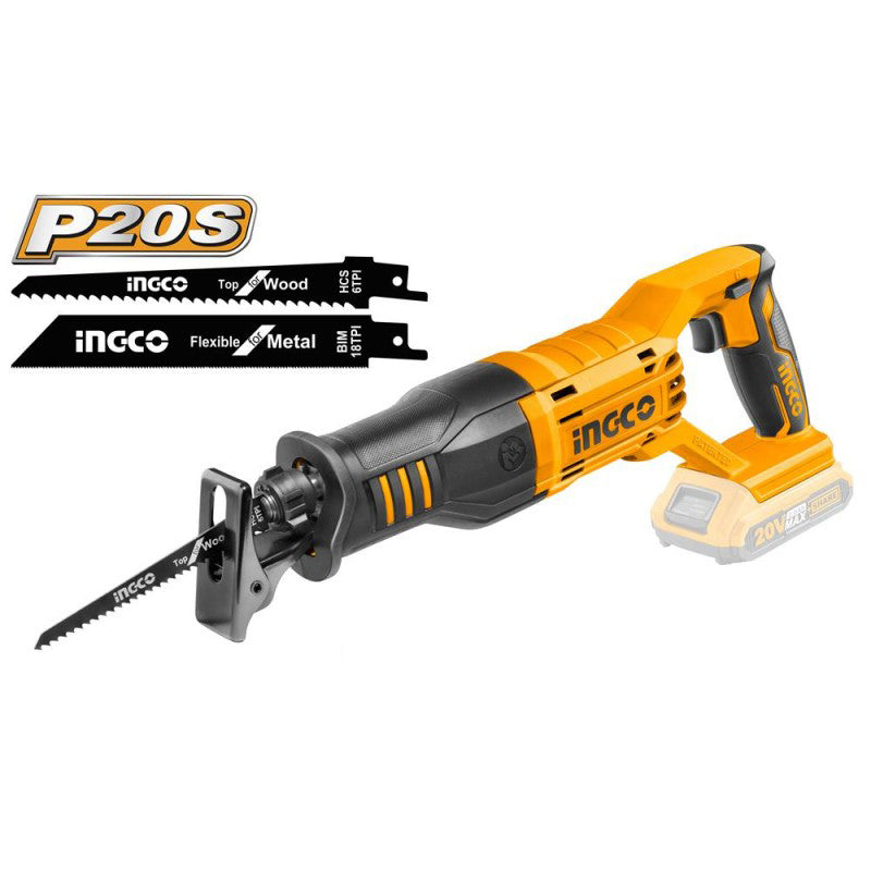 Seghetto a gattuccio 20v ( solo corpo ) + 2 lame INGCO