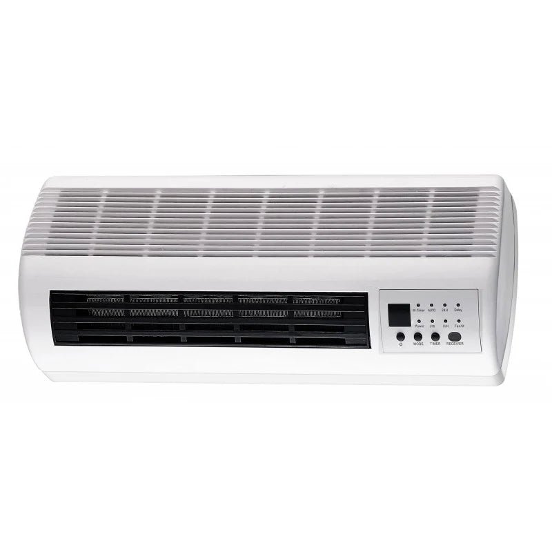 K180 Termoconvettore ceramico da muro bianco 1000/2000W con telecomando e display LCD