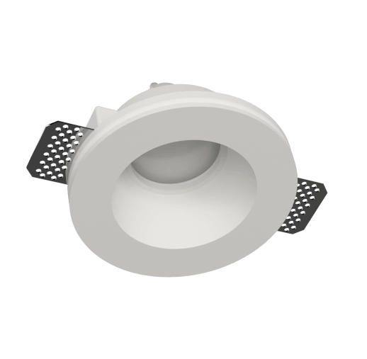 Faretto in gesso da incasso tondo diametro 12,5 cm per lampade GU10 - CSF030