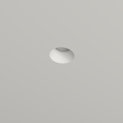 Faretto in gesso da incasso tondo diametro 12,5 cm per lampade GU10 - CSF030