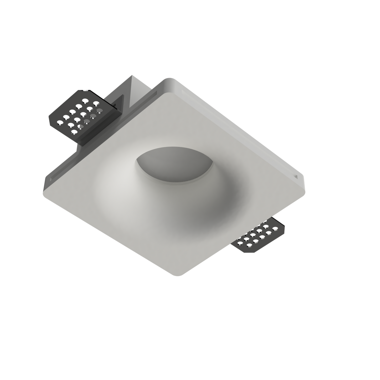 Faretto in gesso da incasso conico per lampade GU10
