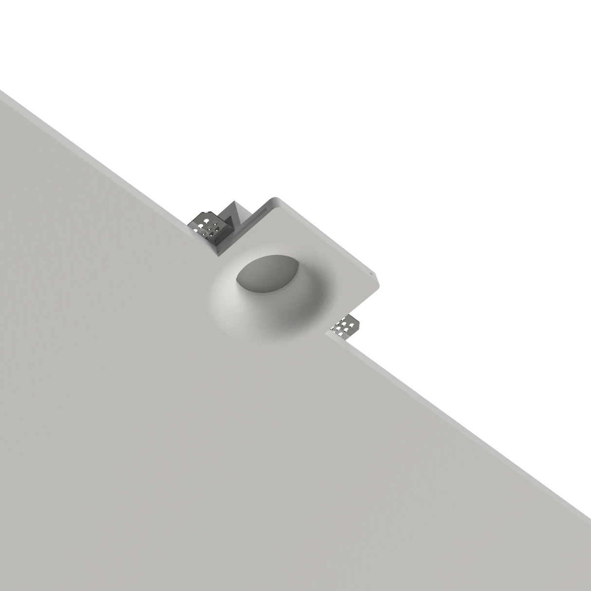 Faretto in gesso da incasso conico per lampade GU10