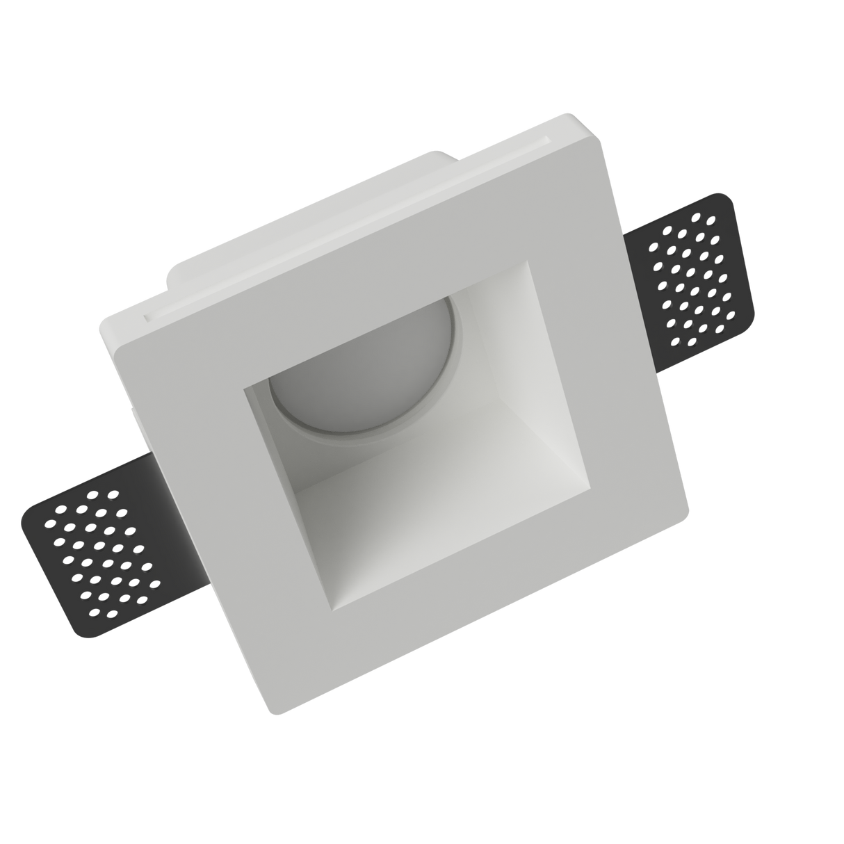 Faretto in gesso da incasso quadrato per lampade GU10 - CSF085