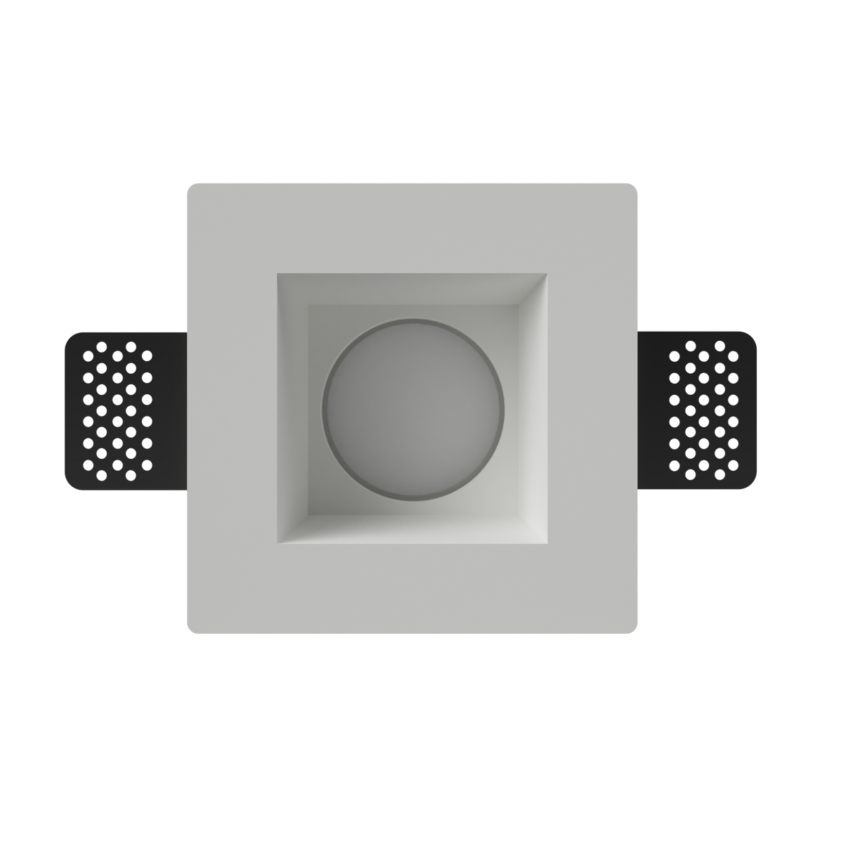 Faretto in gesso da incasso quadrato per lampade GU10 - CSF085