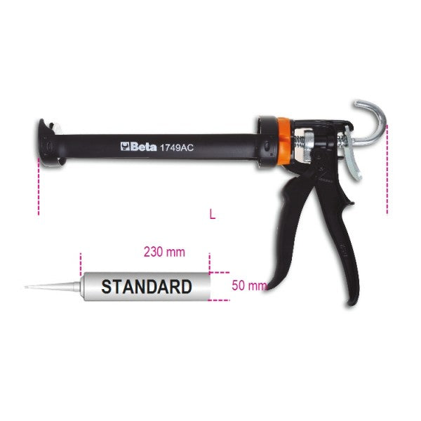 Professional silicone and chemical anchor gun 1749AC BETA