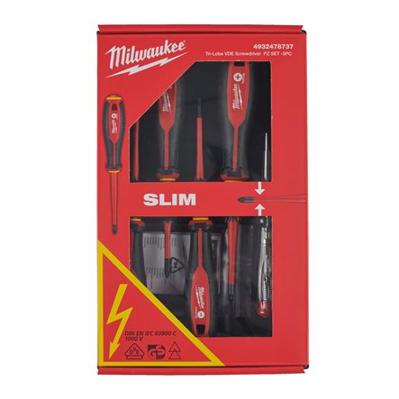 Milwaukee Giraviti isolati 1000V Tri-Lobe VDE SET - 5 pezzi