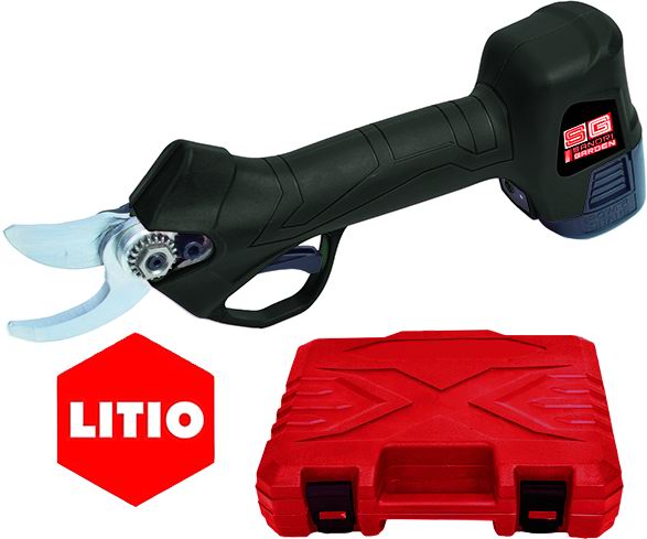 Forbici da potatura Sandri Garden SG-FP SNAP LI - con 2 batterie 16,8V 2AH