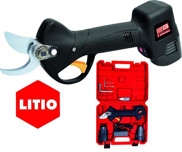 Forbici da potatura Sandri Garden SG-FP 32 LI con 2 batterie 16,8V 2AH
