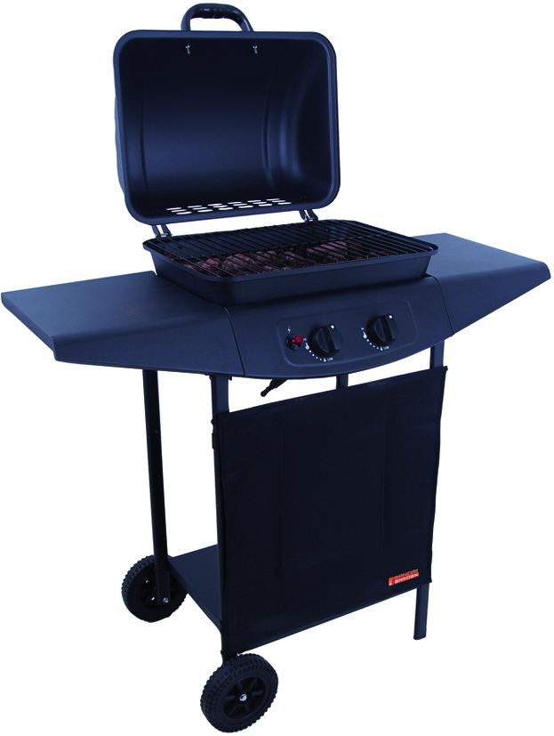 Barbecue a gas 2 fuochi in acciaio 5kw - Argentina Sandri Garden
