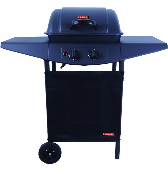 Barbecue a gas 2 fuochi in acciaio 5kw - Argentina Sandri Garden