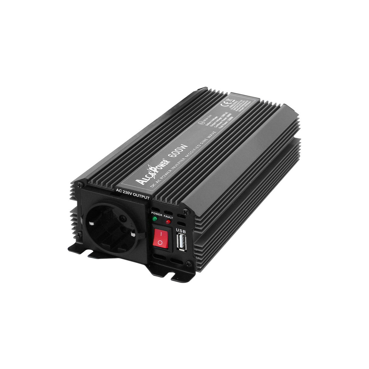 Soft Start Inverter 600W Input 12V DC Out 230V AC