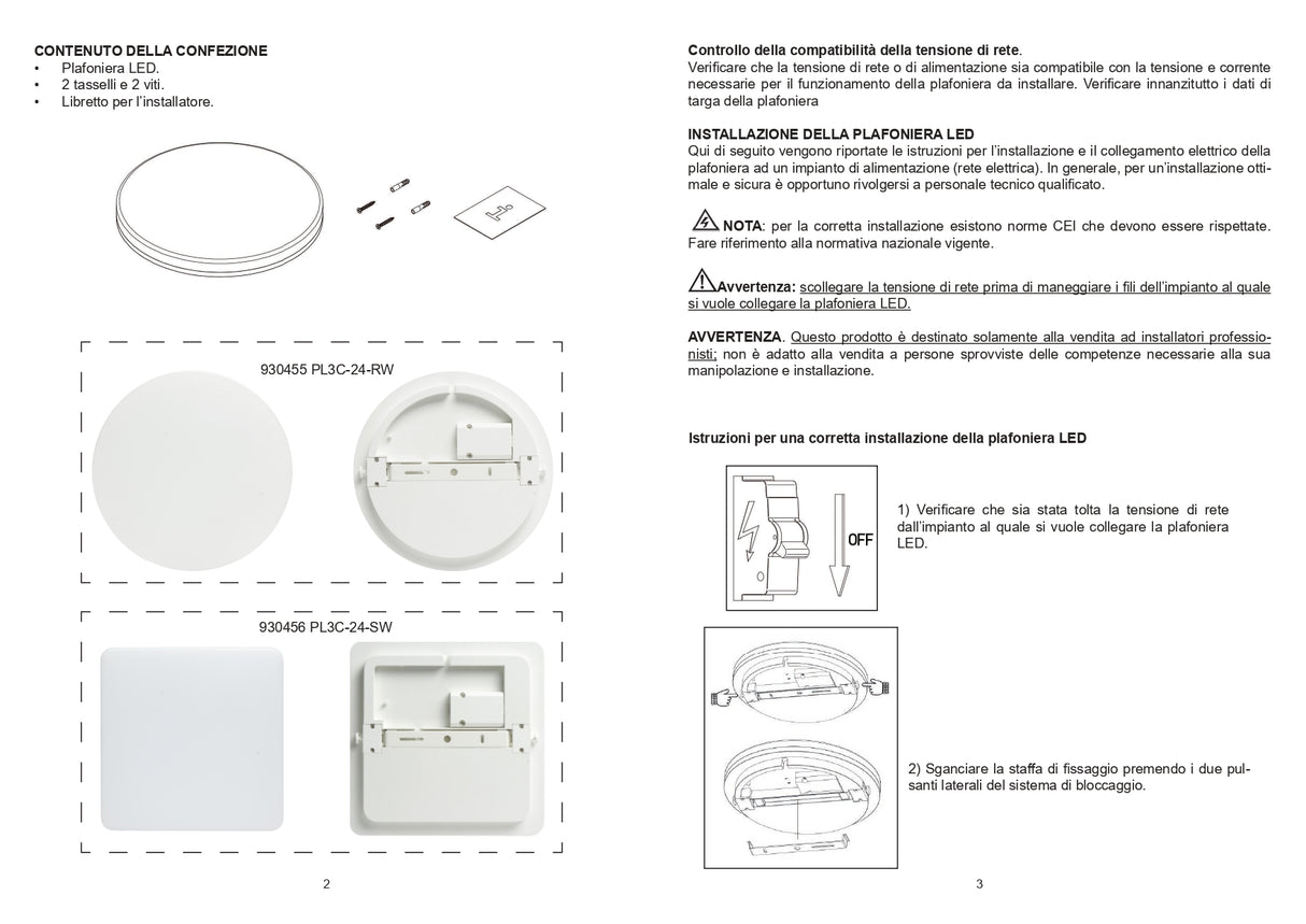 IP54 CCT 24W 2000lm quadratische weiße LED-Deckenleuchte