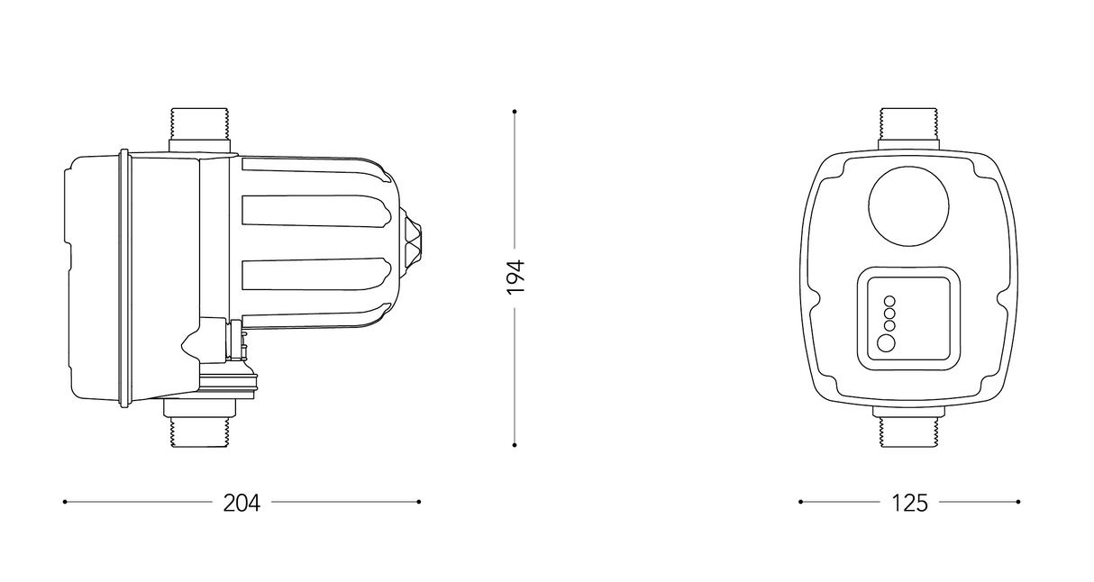 Brio-Tank Italtecnica-Pressensteuerung, elektronischer Druckregler für Elektropumpen