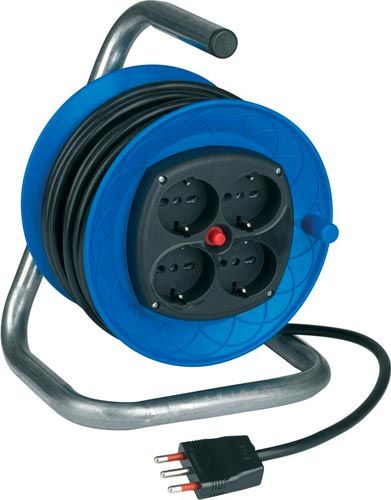Prolunga avvolgicavo 15 MT con cavo H05VV-F 3G1,5 mm²