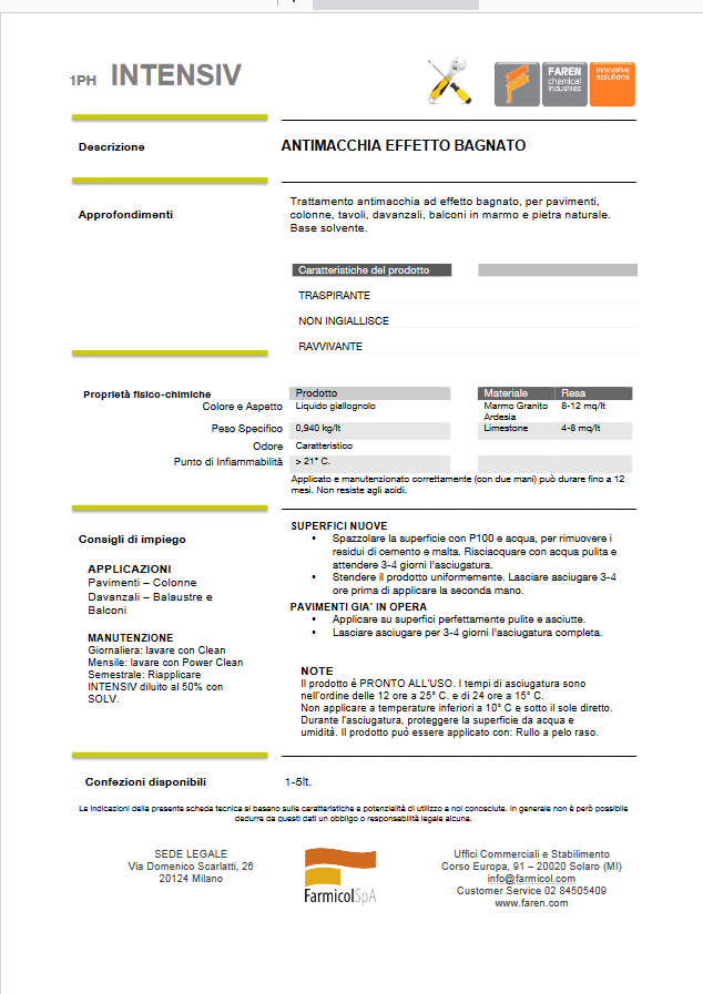Wet-Look Anti-Flecken Oberflächenbehandlung 750ml INTENSIV FAREN
