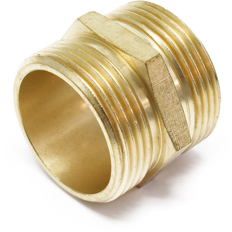 Niples 5 filetti ottone giallo 1-1/4'