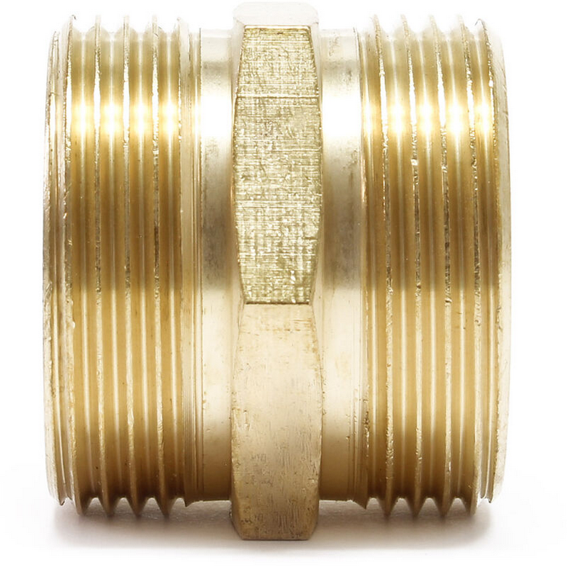 Niples 5 filetti ottone giallo 1-1/4'