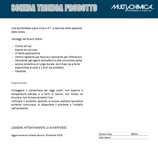 Schwarzes schützendes Bitumen-Abdichtungsspray 500 ml