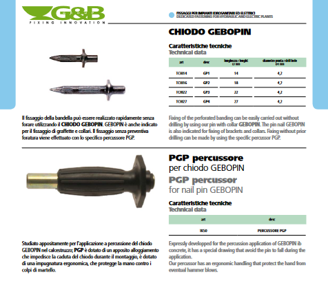 Schlagnägel 4x18 für Bandbefestigung 200St - GEBOPIN