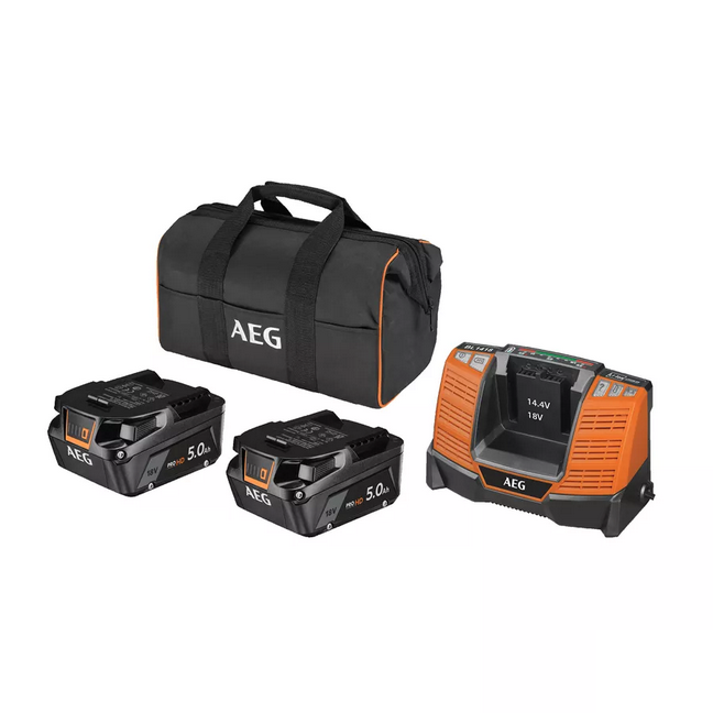 Kit caricabatterie e 2 batterie 18V 5.0 Ah HD