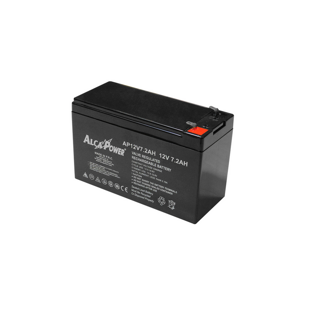Hermetischer Bleiakku für Alarmanlagen 12V 7,2Ah