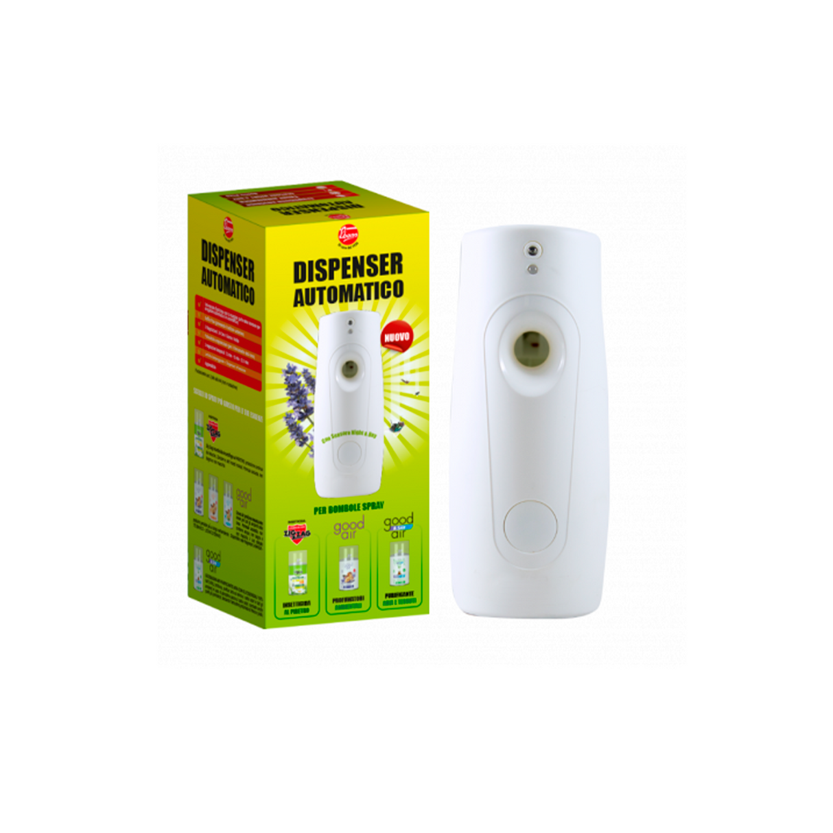 Erogatore automatico per insetticida, deodarante soffio plus ZIG ZAG