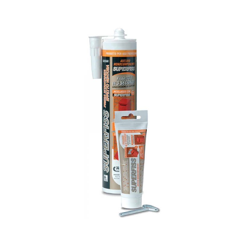 PROCHIMICA - Superfiss | Einkomponenten-Klebstoff mit Saugnapf-Effekt | 80ml | Silikonfrei | Geruchlos | Kleinpackung für die Baustelle