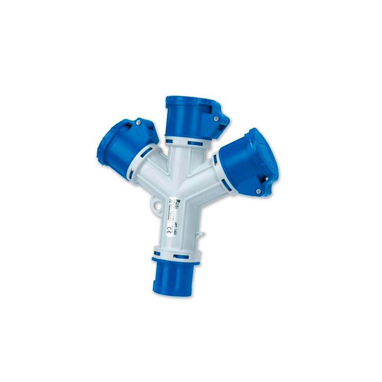 Adattatore moltiplicatore industriale a 3 uscite IP44 16A 2P+T 220V