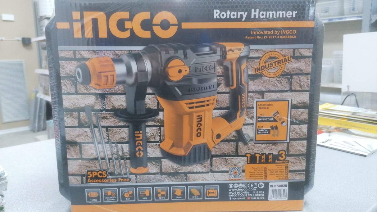 MARTELLO DEMOLITORE ROTATIVO 1500W INGCO RH150028 - La Fattoria