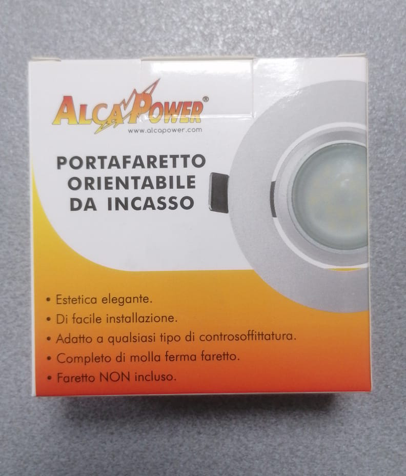 Portafaretto argento rotondo orient. da incasso - La Fattoria