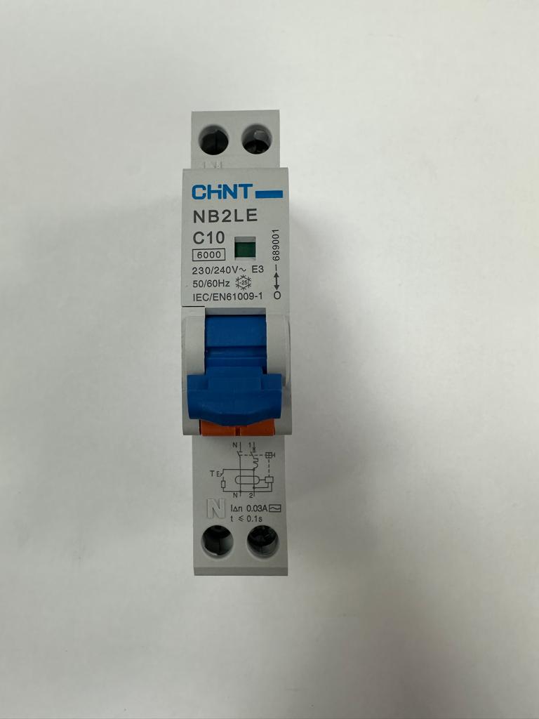 Interruttore magnetotermico differenziale 1 modulo 1P+N 30mA 6,0kA Curva C Tipo AC - CHINT