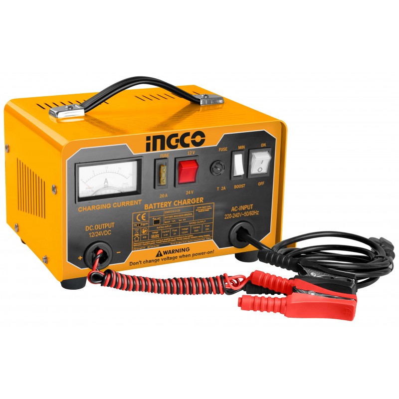 INGCO Caricabatterie portatile 180A 12/24V 9/4A