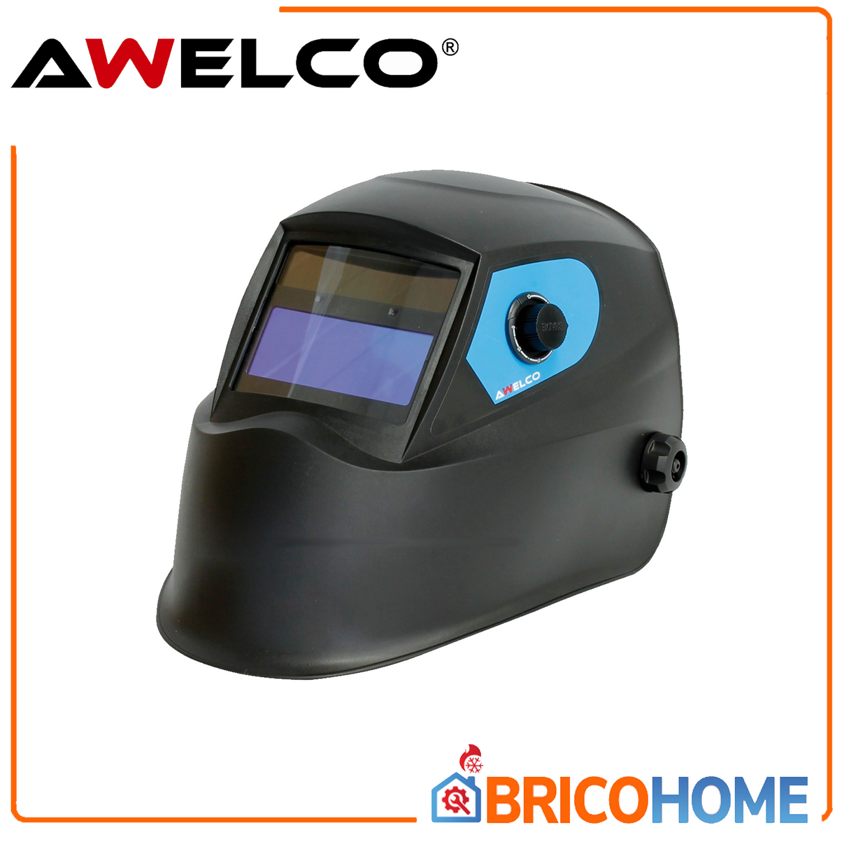 Awelco Casco Maschera per saldatura ad oscuramento automatico Helmet 2000 E