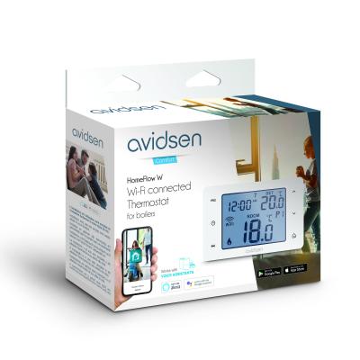 Wired Wi-Fi connected chronothermostat Touchscreen compatible with box 503