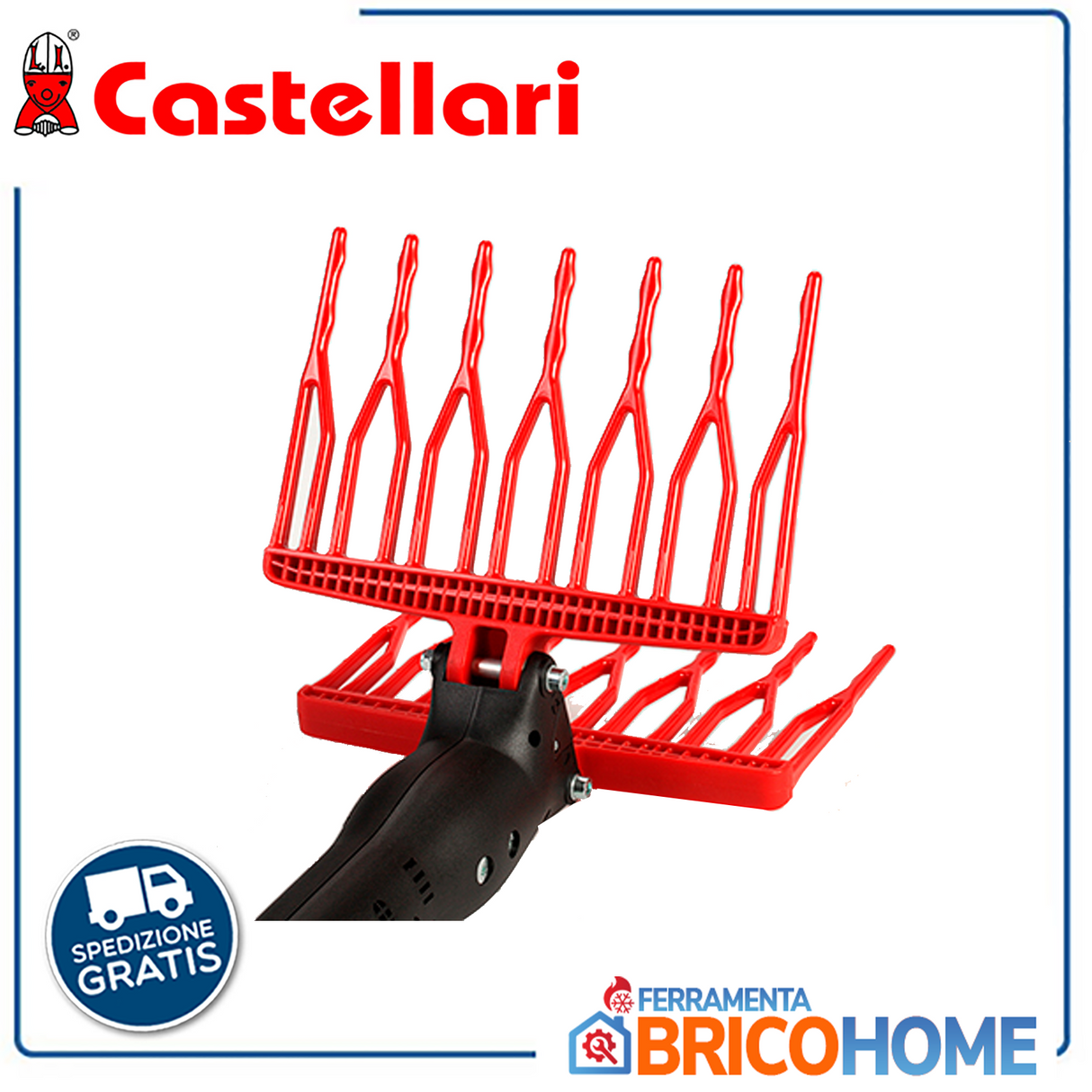 Abbacchiatore Raccogli Olive elettrico OLIVANCE EP con asta telescopica da 2m a 3m completa di cavi per batteria