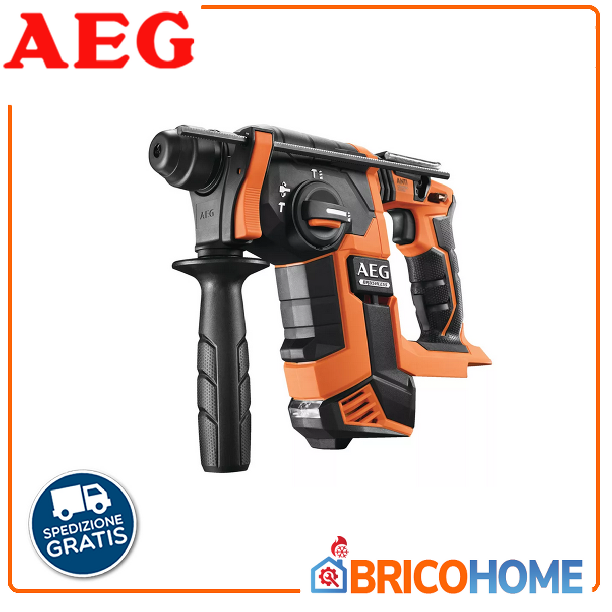 Tassellatore SDS-Plus Brushless 18V con 2 batterie da 5,0Ah - BBH18BL  AEG