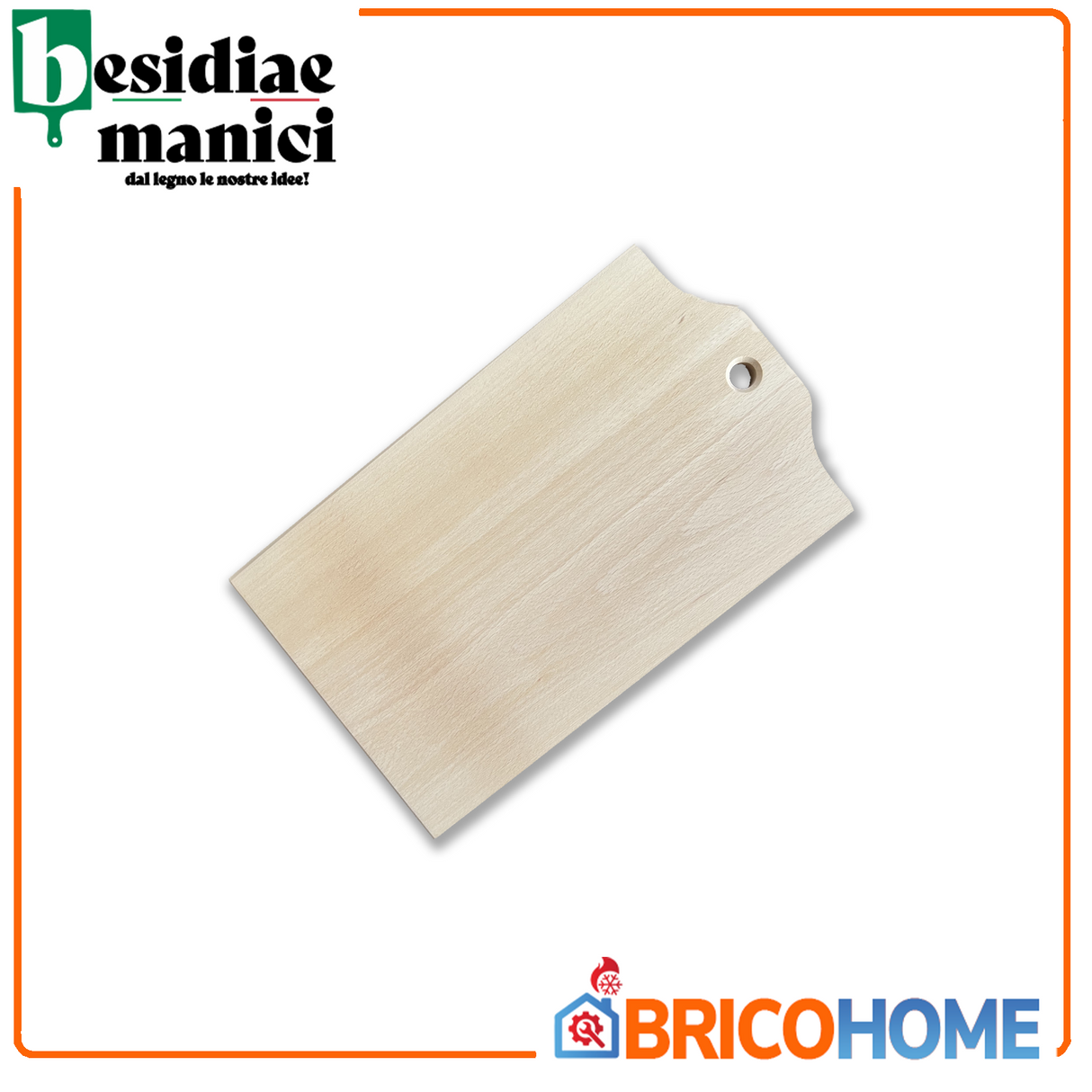 Tagliere in Legno di faggio massello L33 x P20 x H2 cm