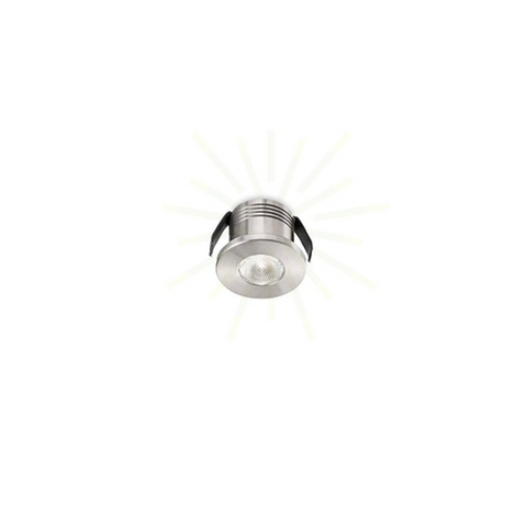 Faretto da incasso tondo 3W luce naturale 4000K finitura nichel - La Fattoria