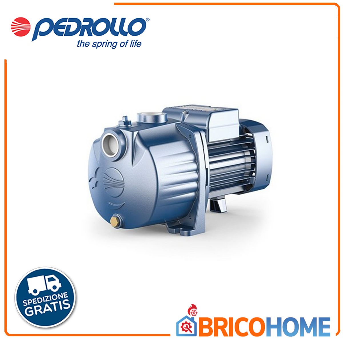 Elettropompa centrifuga multigirante silenziosa PEDROLLO 4CPm100 HP. 1,0