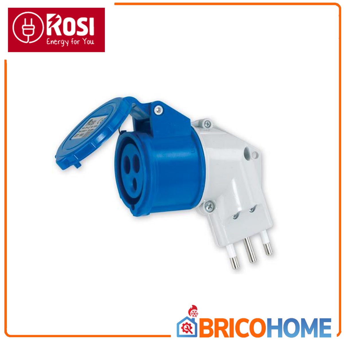 Adattatore industriale spina 16A + presa CEE 2P+T 220V
