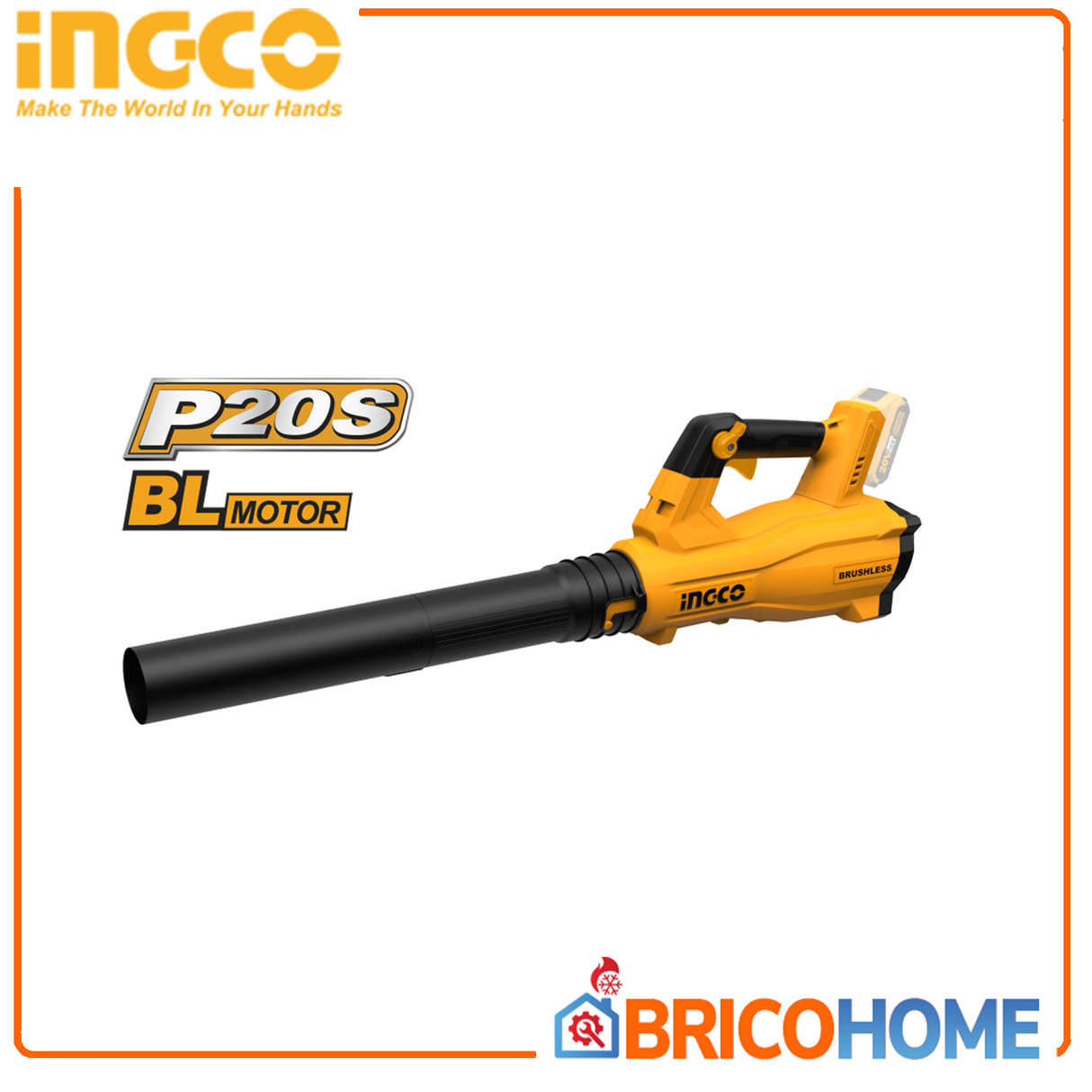 INGCO Soffiatore a batteria 20V BRUSHLESS Nudo ( solo corpo )