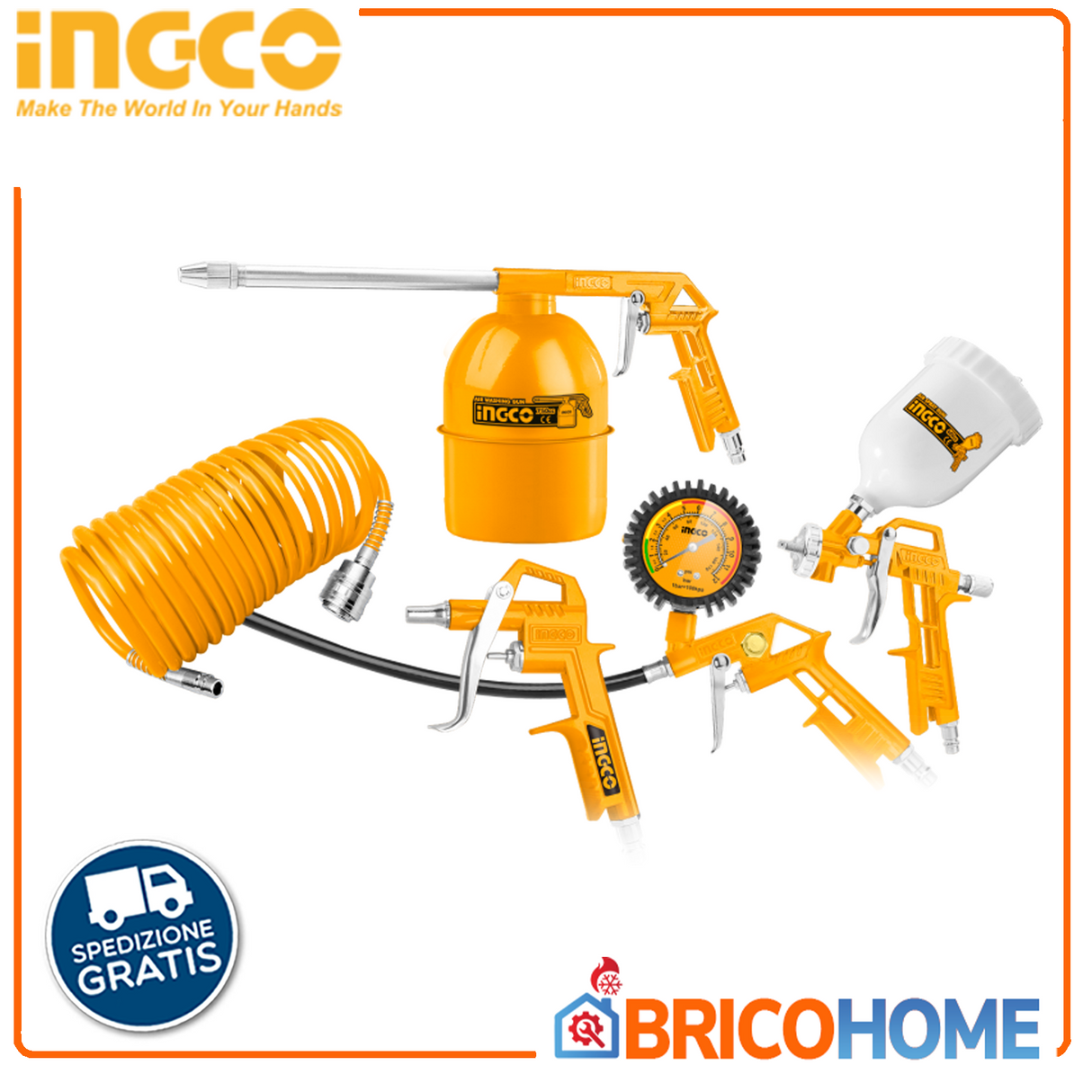 Accessories KIT for INGCO super select compressors 5pcs