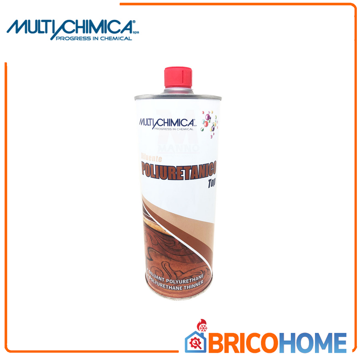 Diluente poliuretanico Top diluizione fondi finiture poliuretaniche 1LT MULTICHIMICA