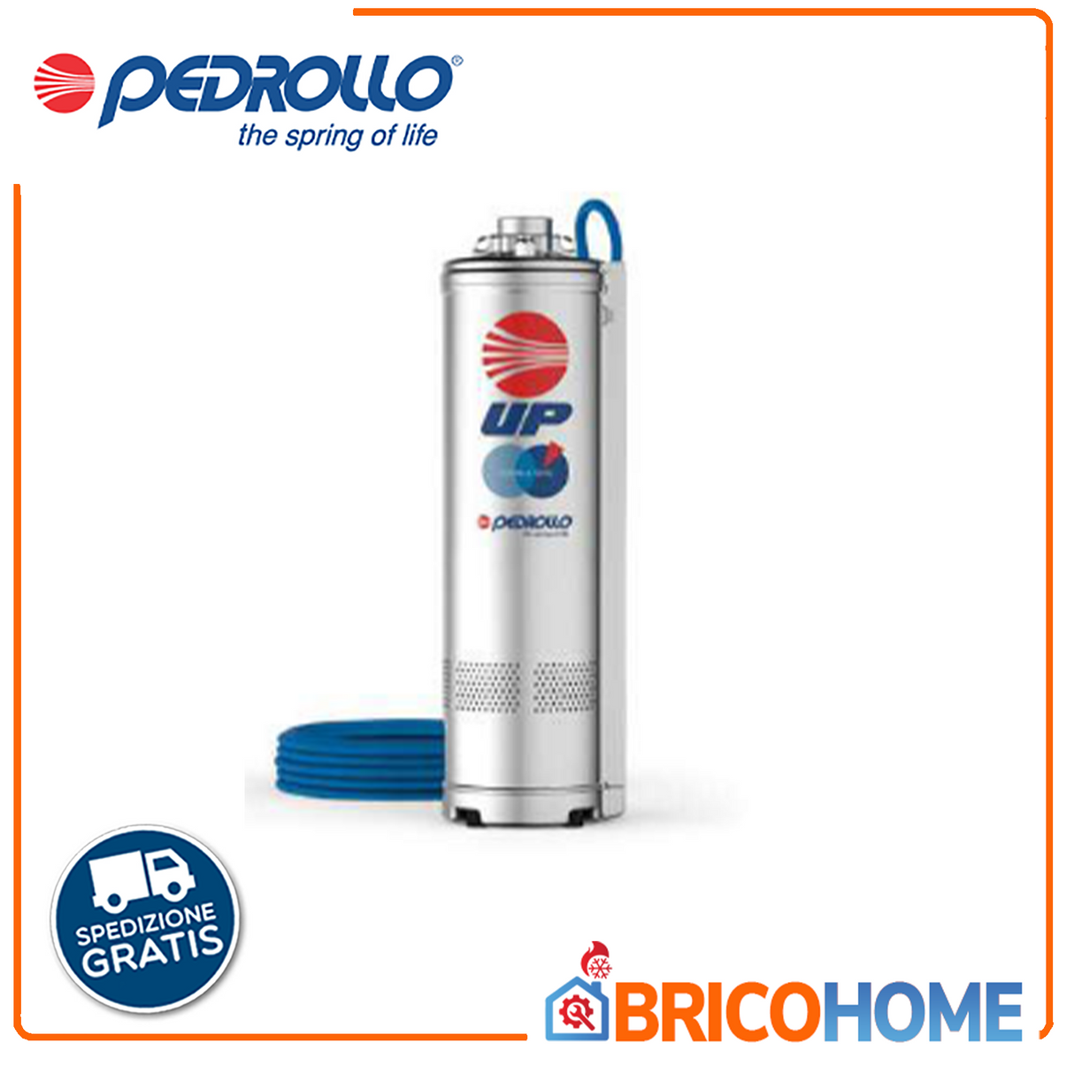 Elettropompa sommersa senza galleggiante 1,5HP - UPm 2/5 Pedrollo